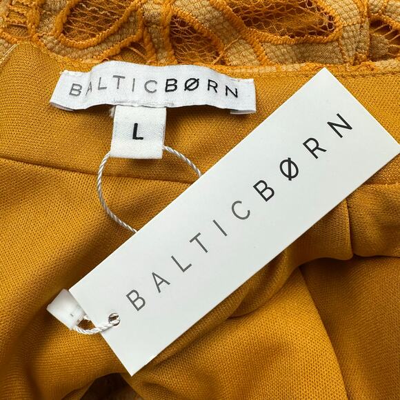 Baltic Born Yellow Lace Midi Dress - Picture 7 of 13